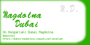 magdolna dubai business card